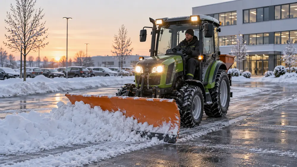Parkplatz Schneeräumen